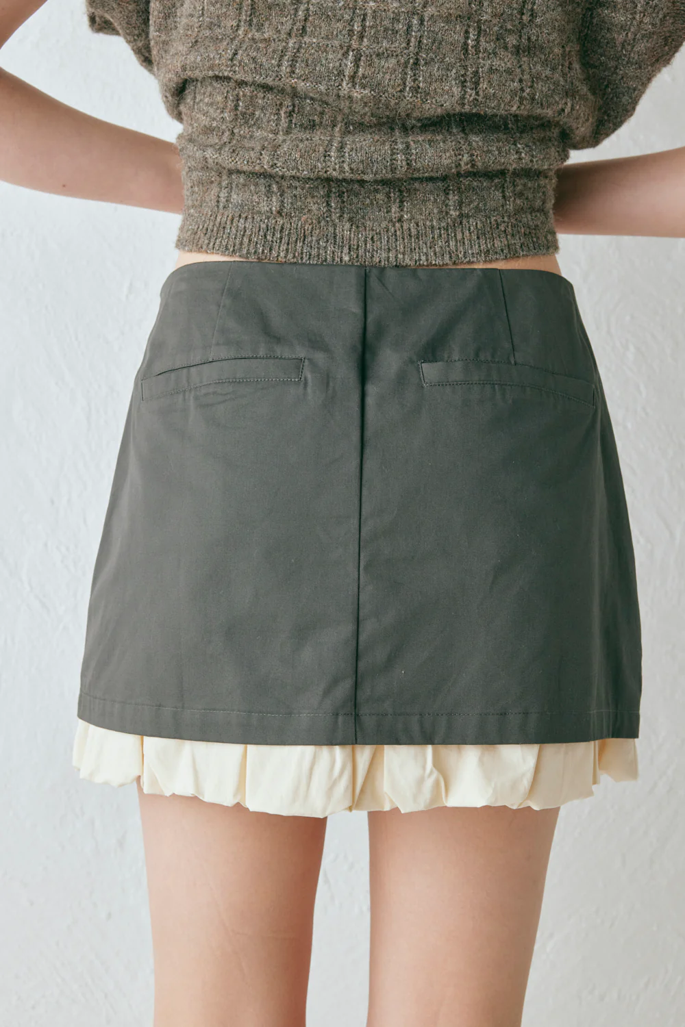 Lera Mini Skirt Charcoal - Image 8