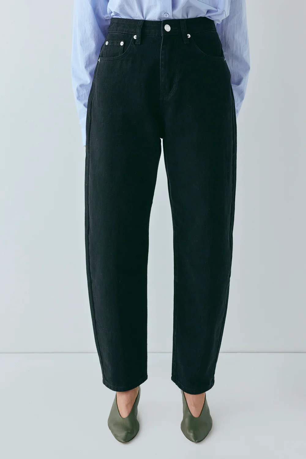 Lex Barrel Denim Jeans Black - Image 3