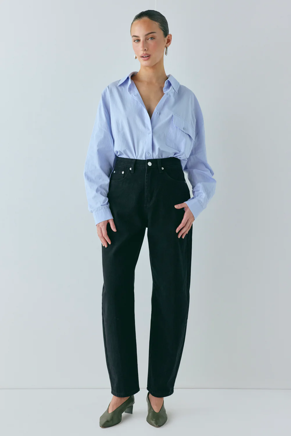 Lex Barrel Denim Jeans Black - Image 7