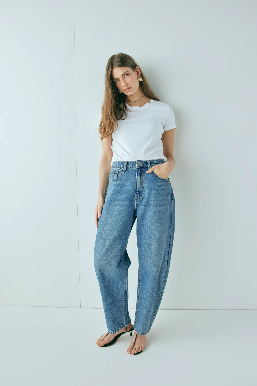 Lex Barrel Denim Jeans Blue - Image 5