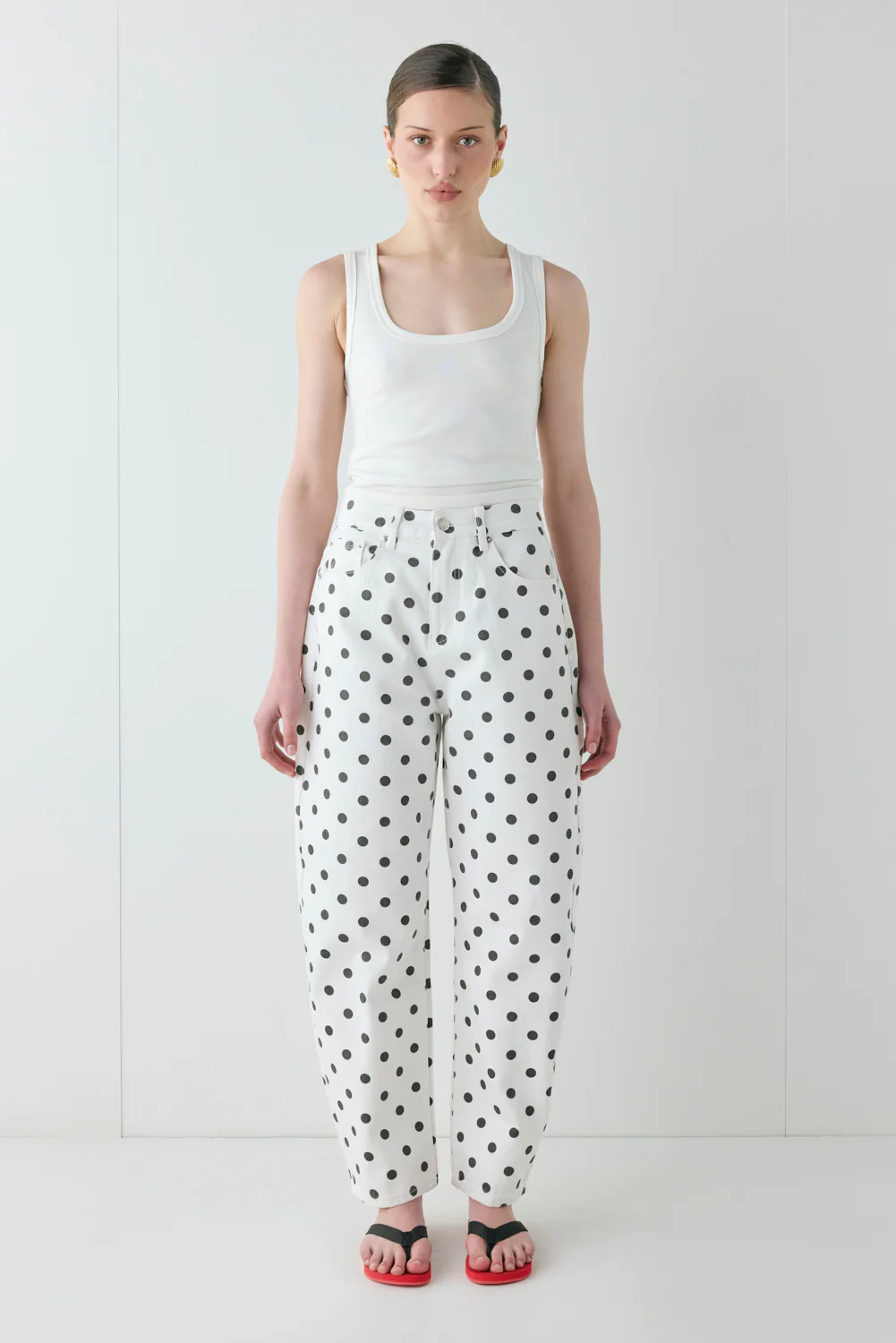 Lex Barrel Jeans Polka Dot
