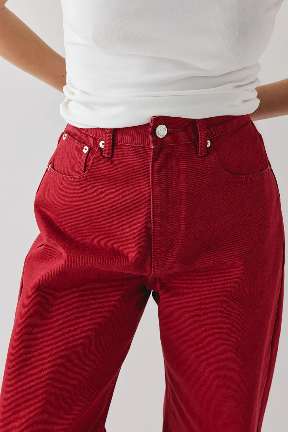 Lex Barrel Jeans Red - Image 4