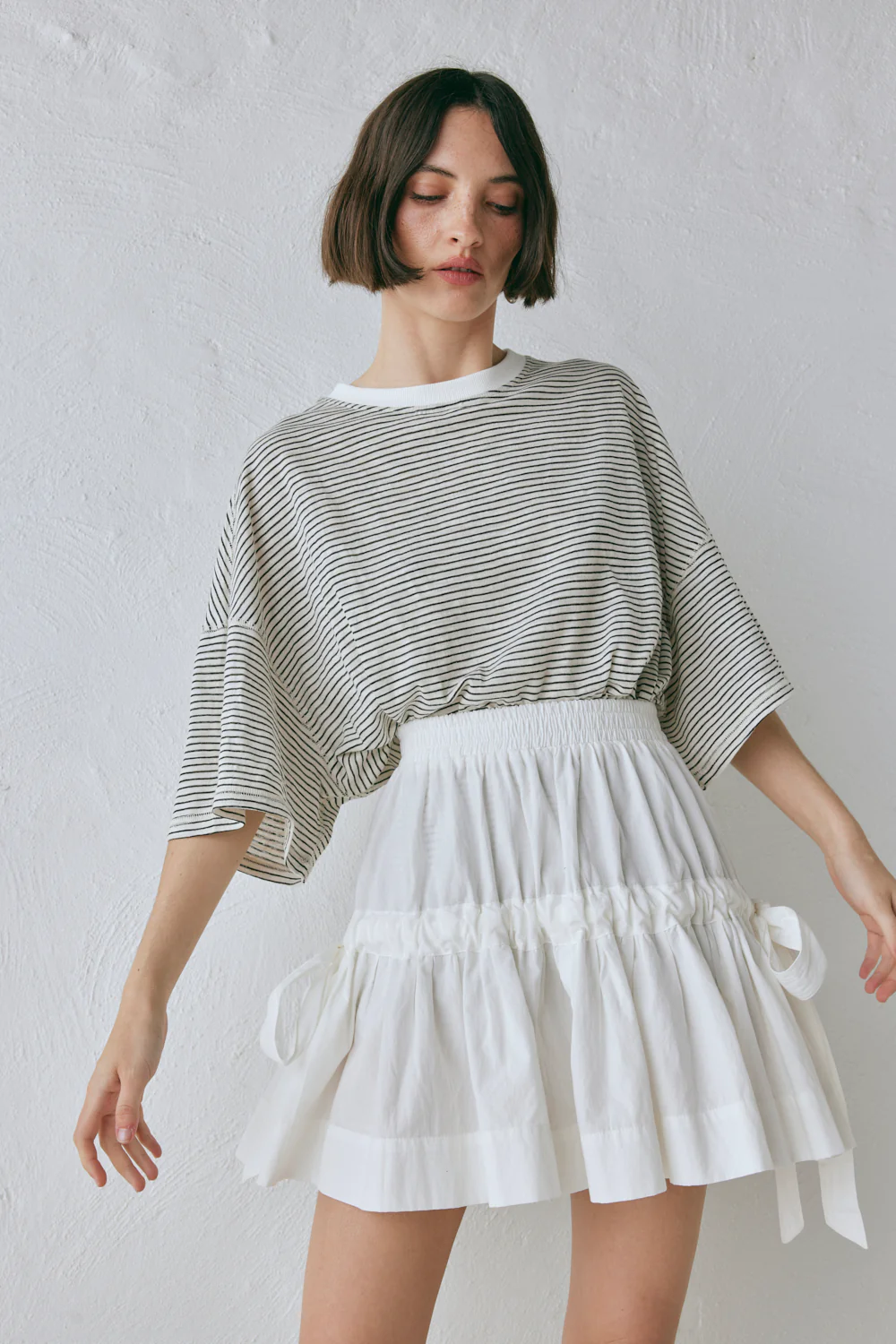 Lily Mini Skirt White - Image 4