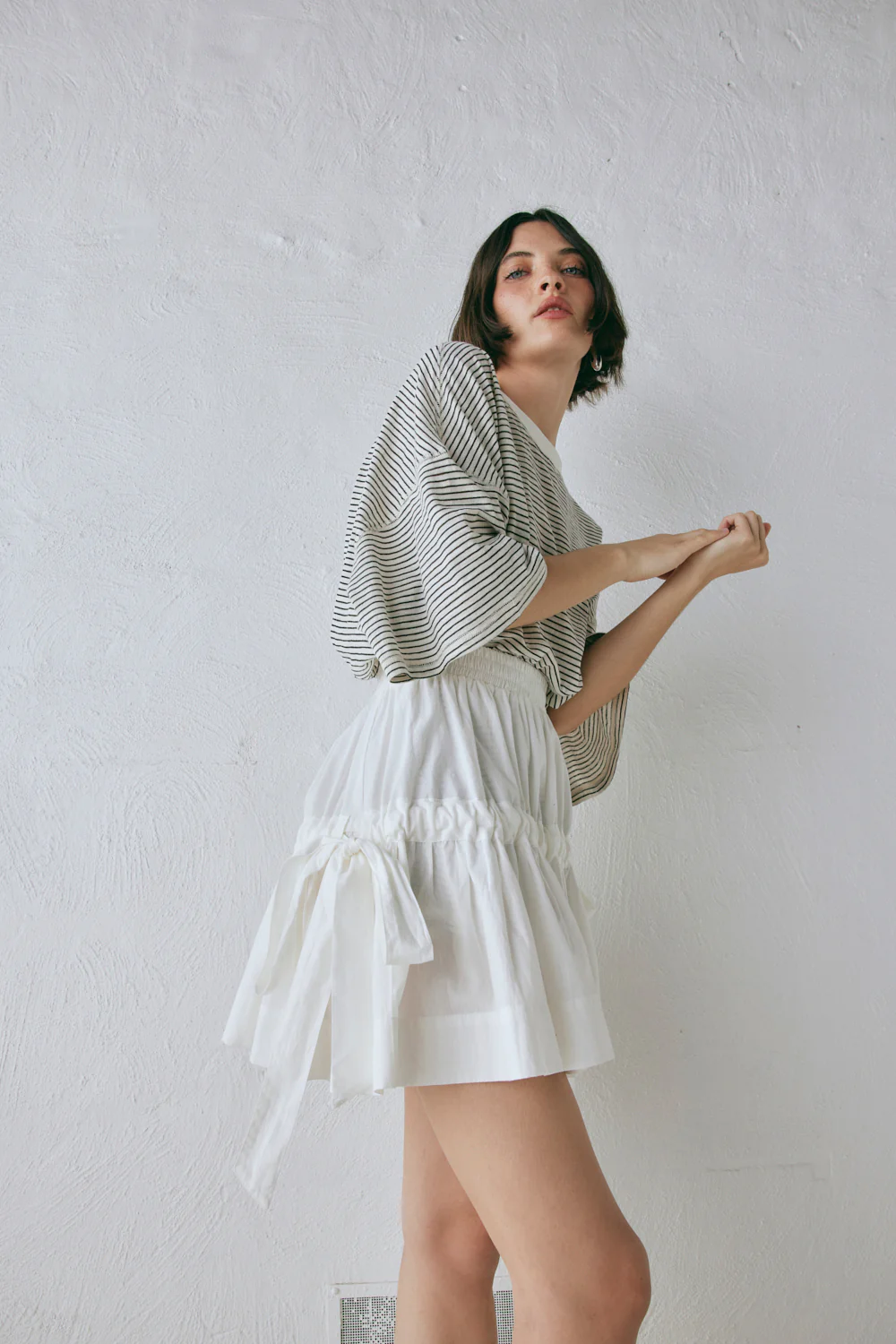 Lily Mini Skirt White - Image 6