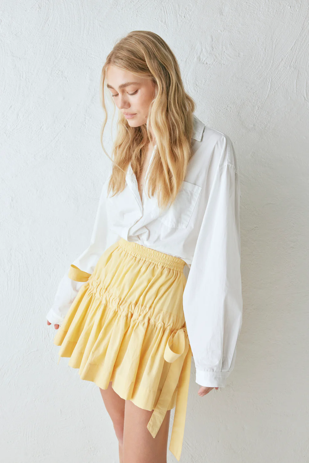 Lily Mini Skirt Yellow - Image 7