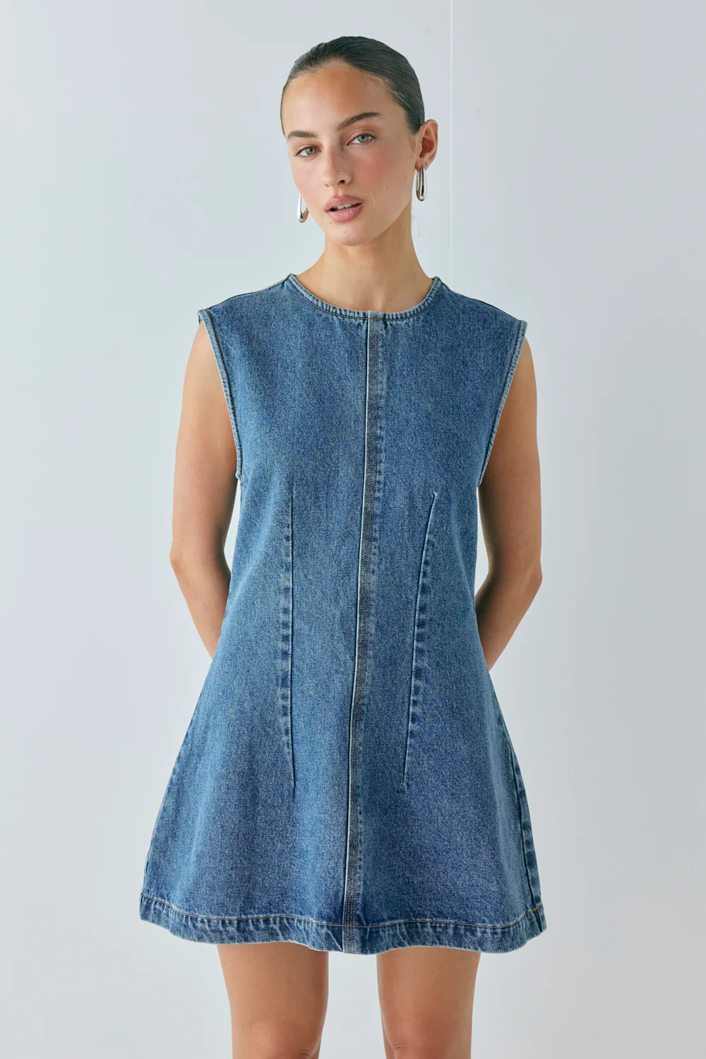 Lolita Denim Mini Dress Blue