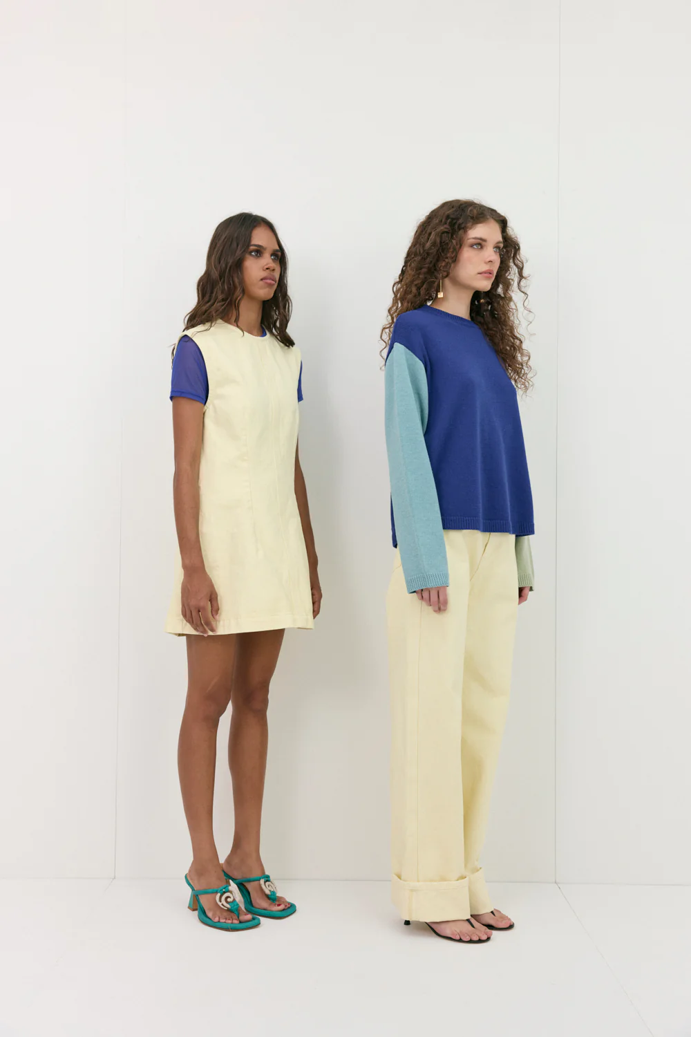 Lolita Denim Mini Dress Butter - Image 8