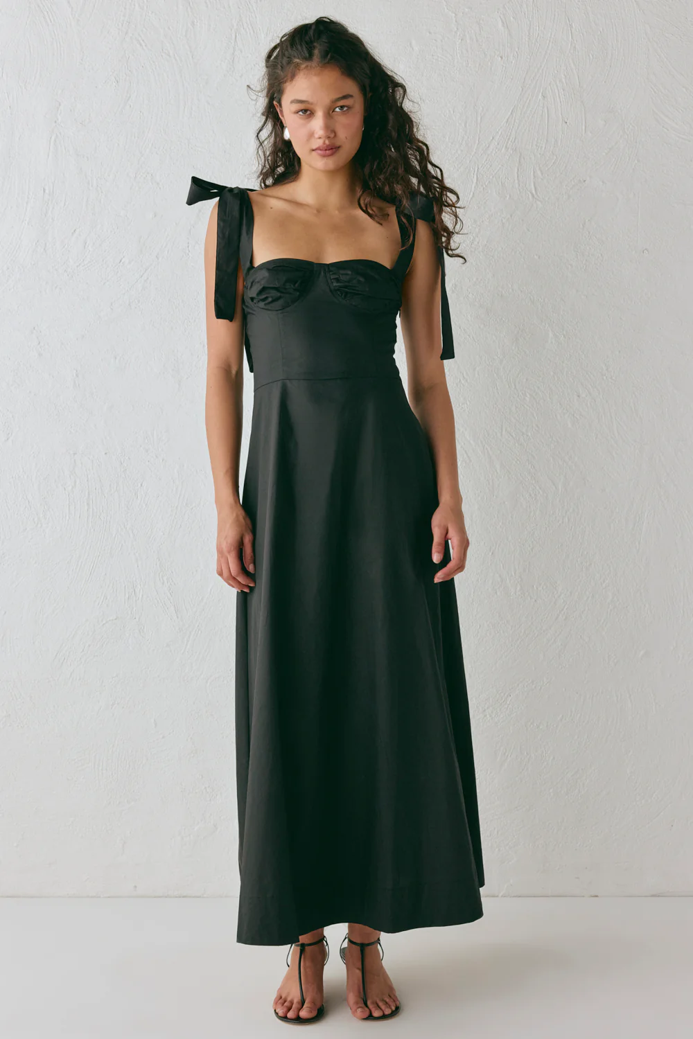 Lotte Midi Dress Black - Image 3
