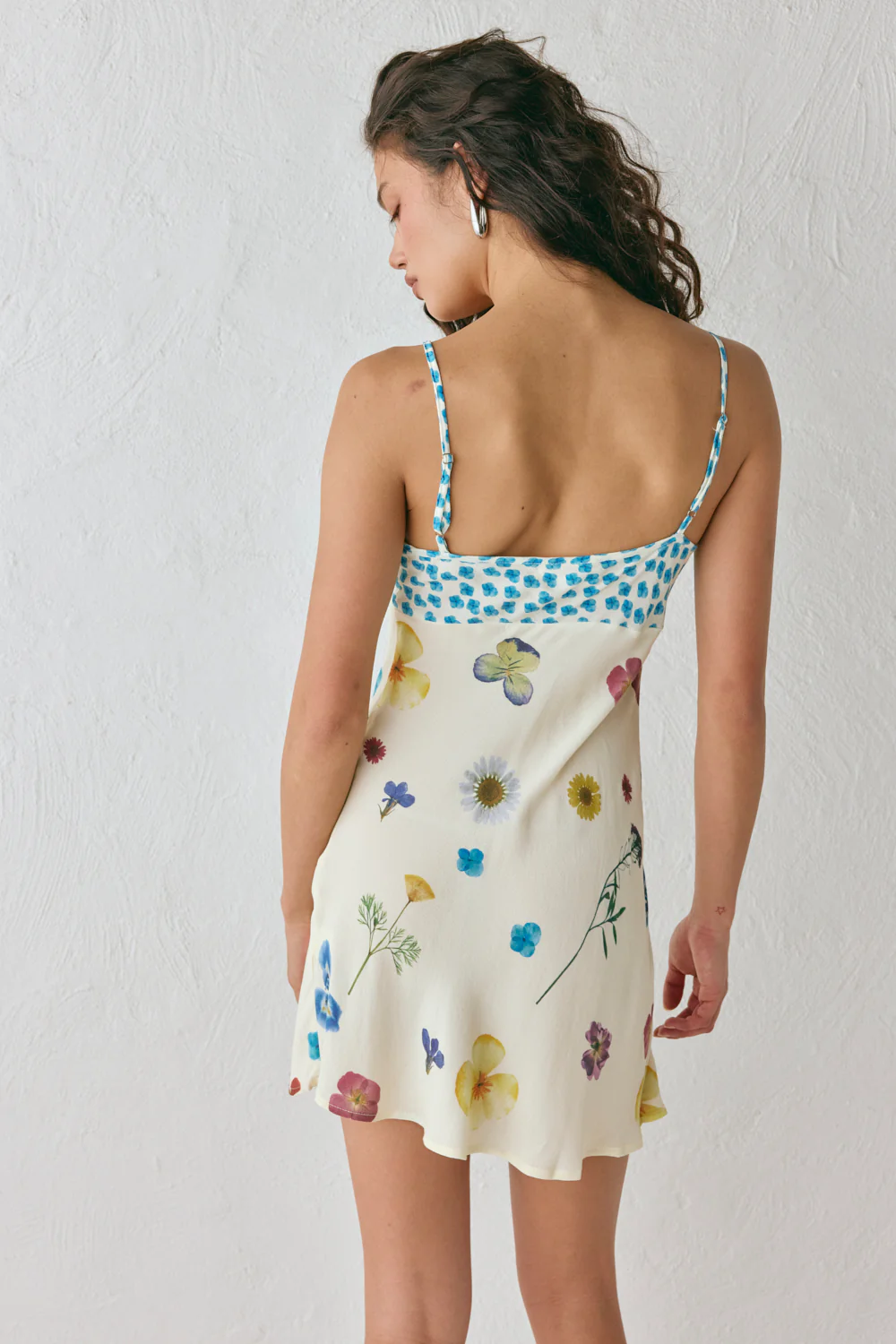 Love Language Bias Cut Mini Dress Floral - Image 9