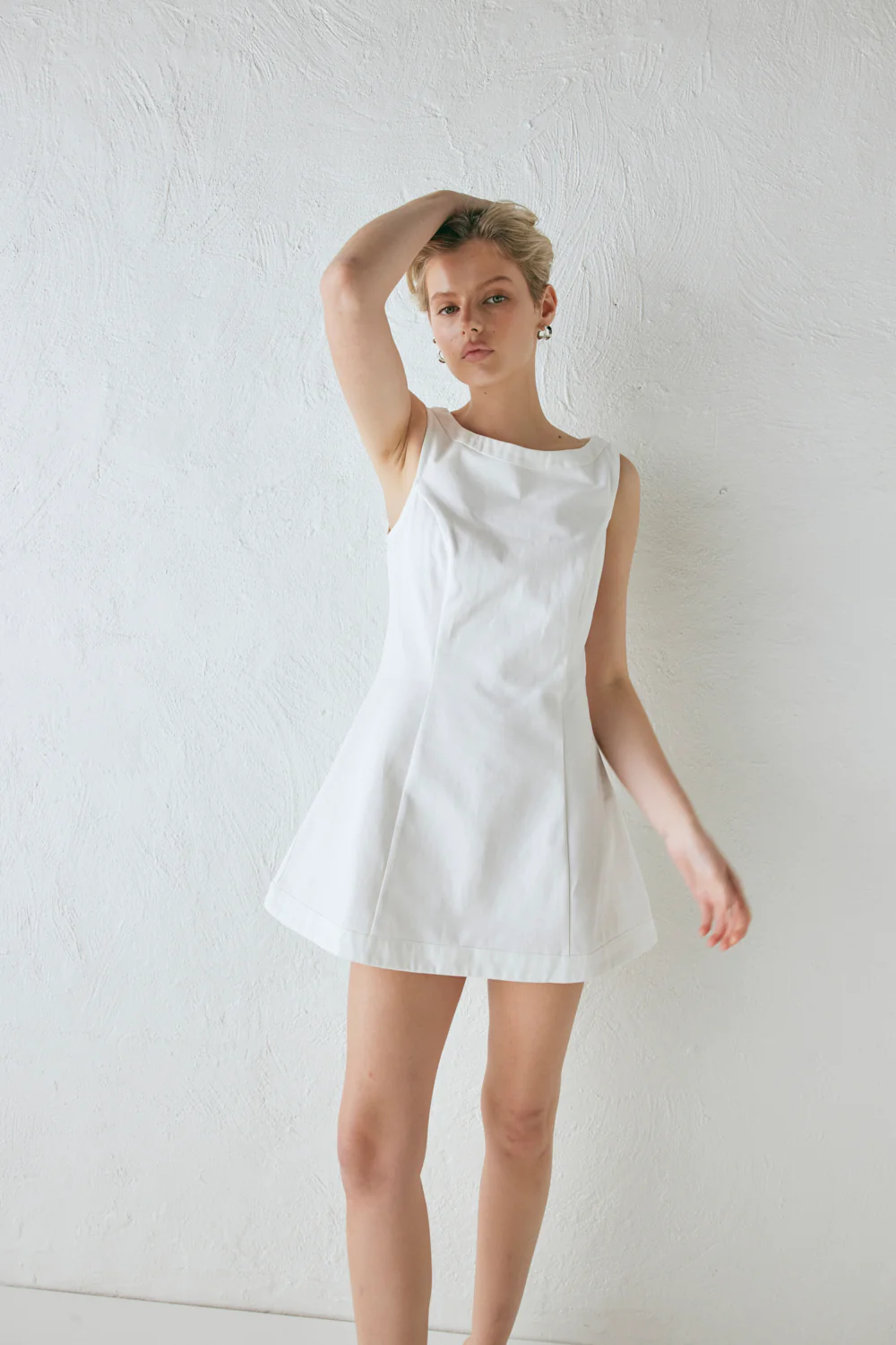 Lulu Mini Dress White - Image 4
