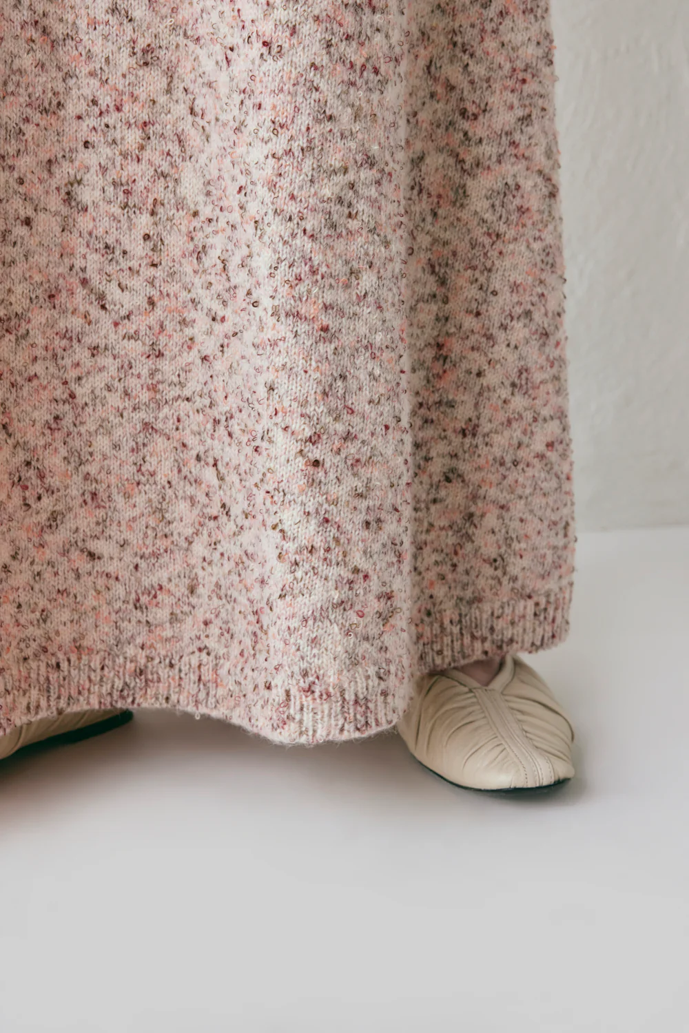 Lya Knit Maxi Skirt Pink Marle - Image 7