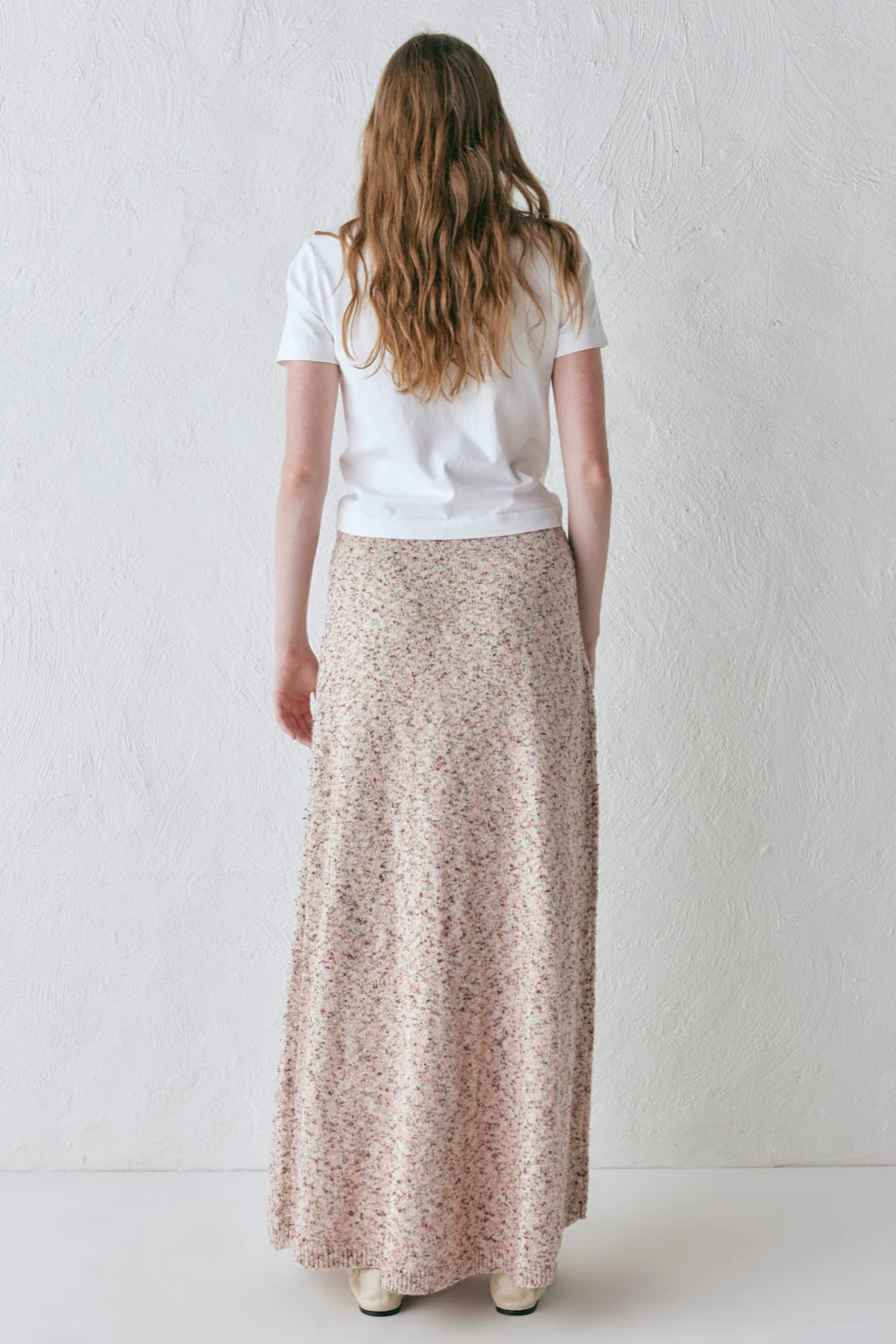 Lya Knit Maxi Skirt Pink Marle - Image 8