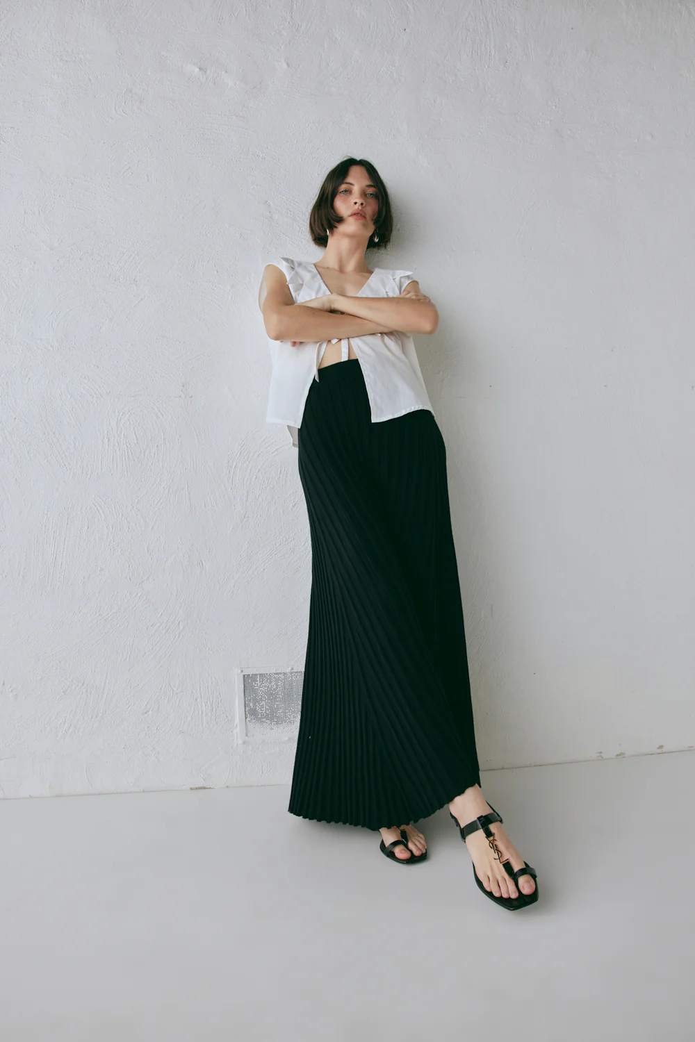 Malou Knit Maxi Skirt Black - Image 5