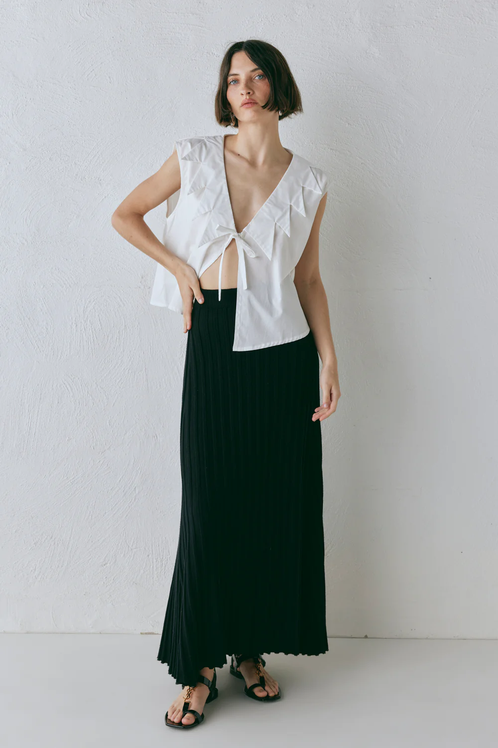 Malou Knit Maxi Skirt Black - Image 7