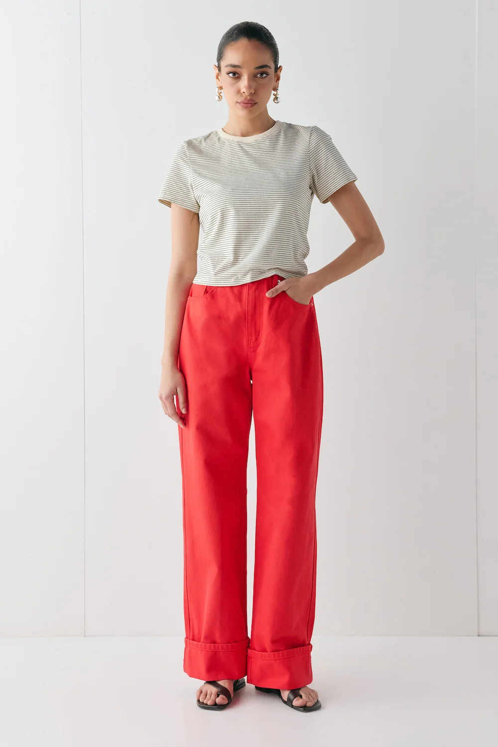 Manon Denim Jeans Red