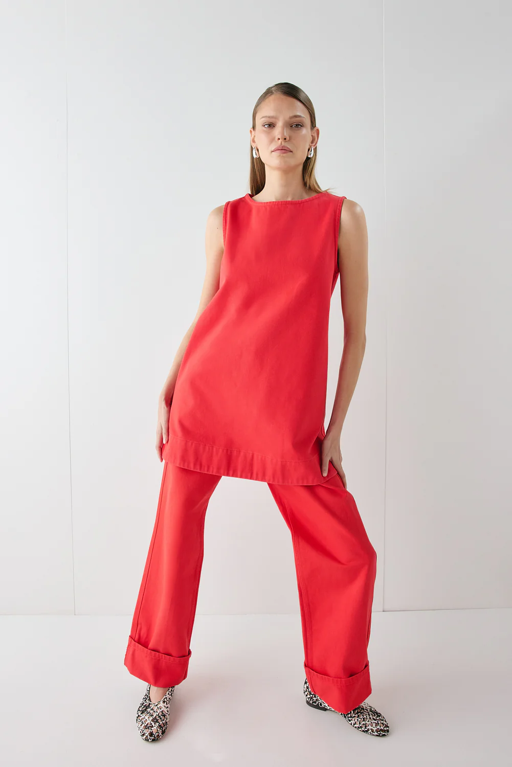 Manon Denim Jeans Red - Image 2
