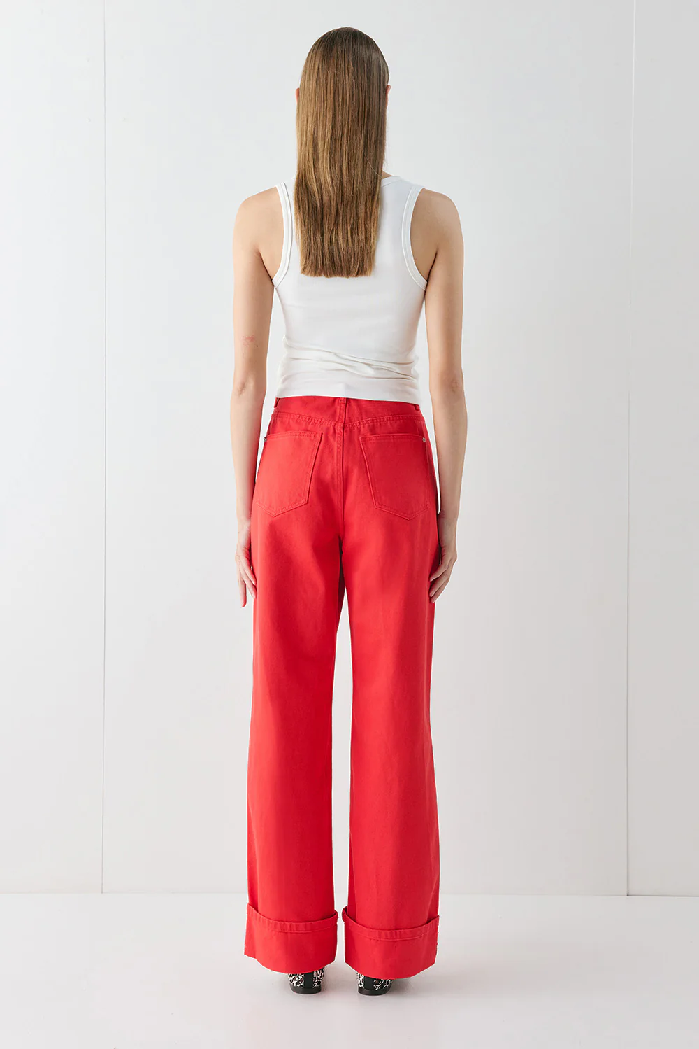 Manon Denim Jeans Red - Image 6
