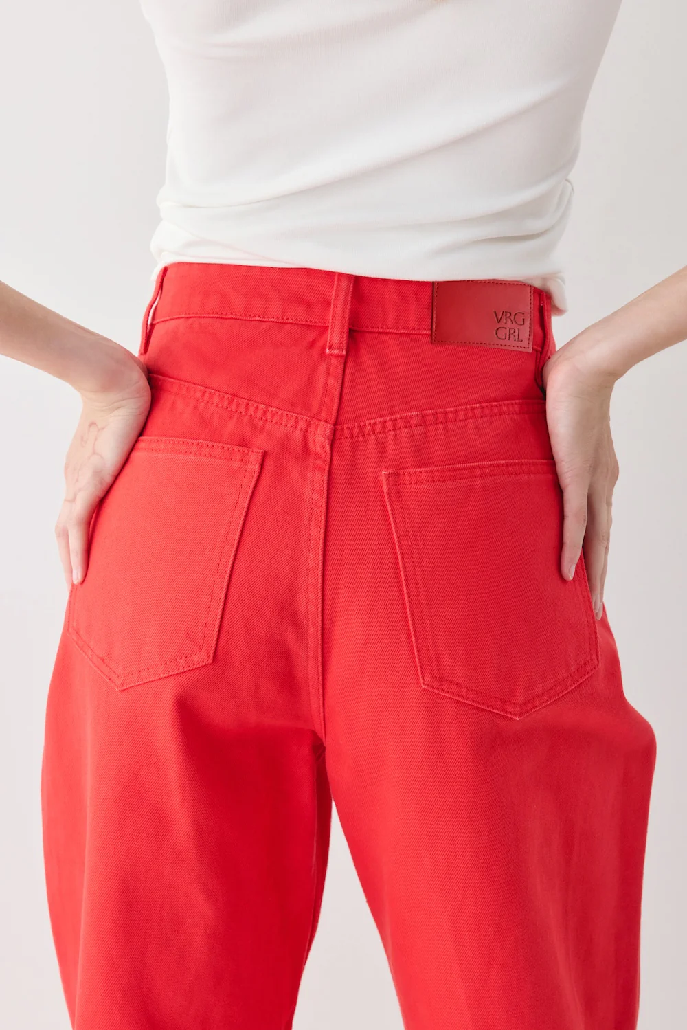 Manon Denim Jeans Red - Image 7