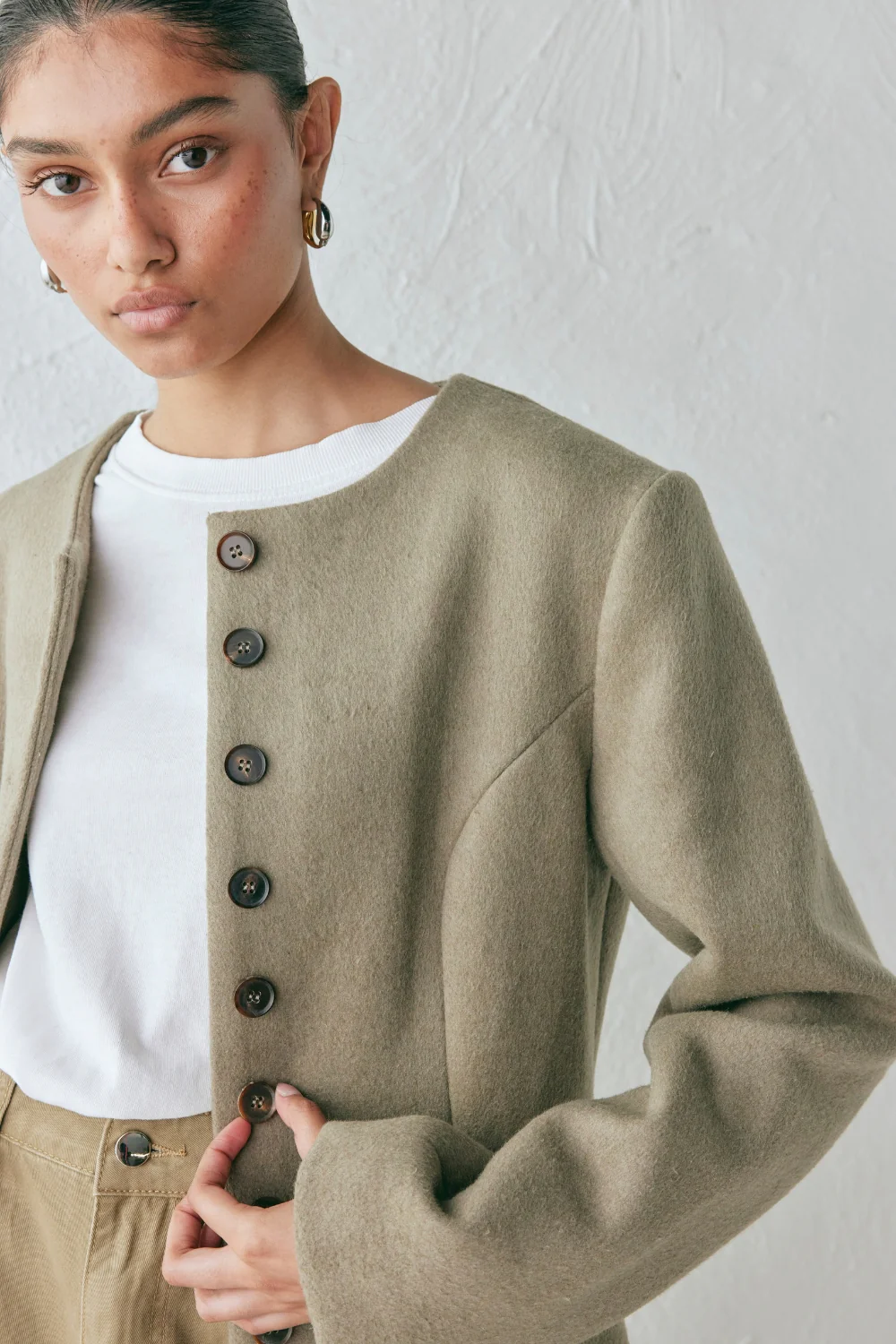 Marie Jacket Khaki - Image 8