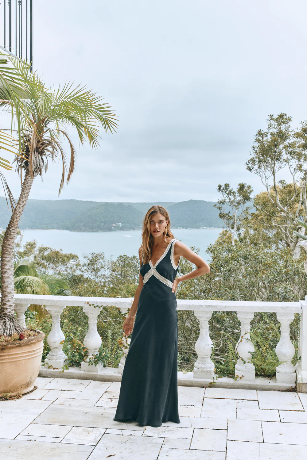 Meet Me On The Dance Floor Bias Cut Maxi Dress Black - Image 8