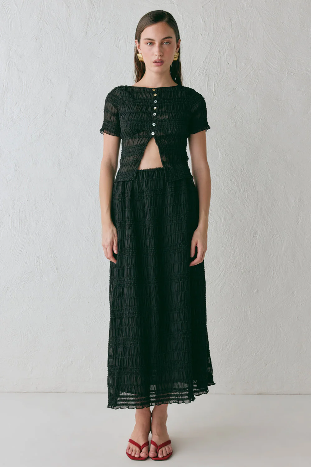 Mia Midi Skirt Black