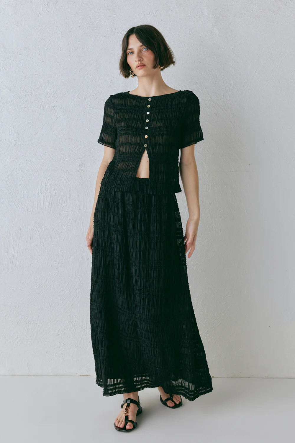 Mia Midi Skirt Black - Image 3