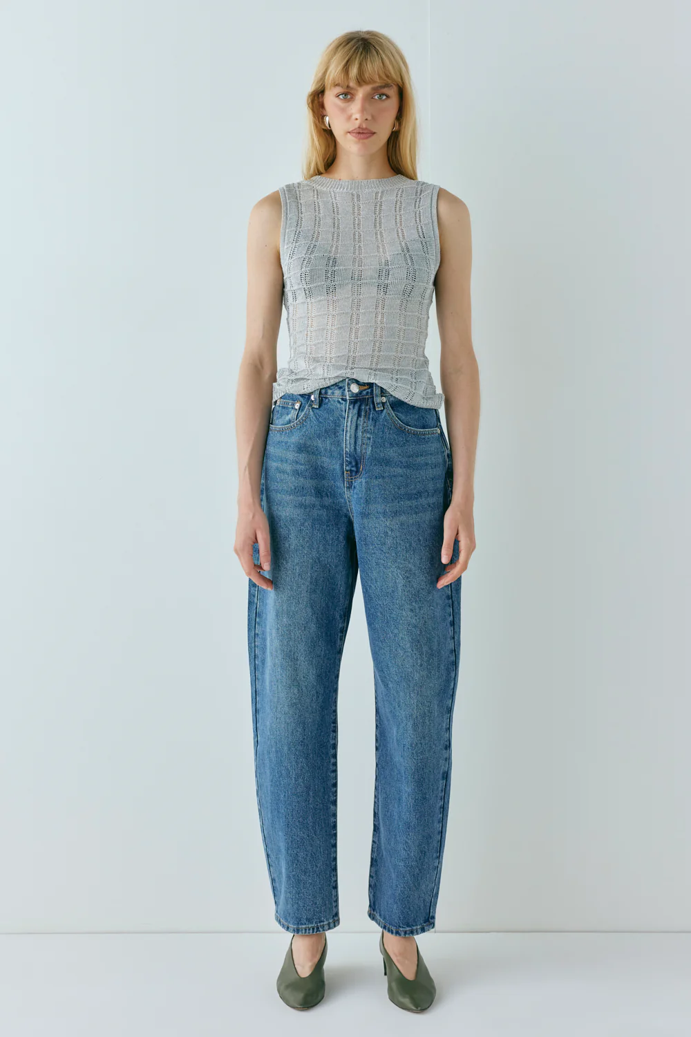 Mika Knit Top Silver - Image 5