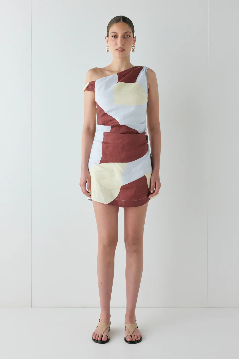 Milly Linen Mini Dress Muna - Image 3