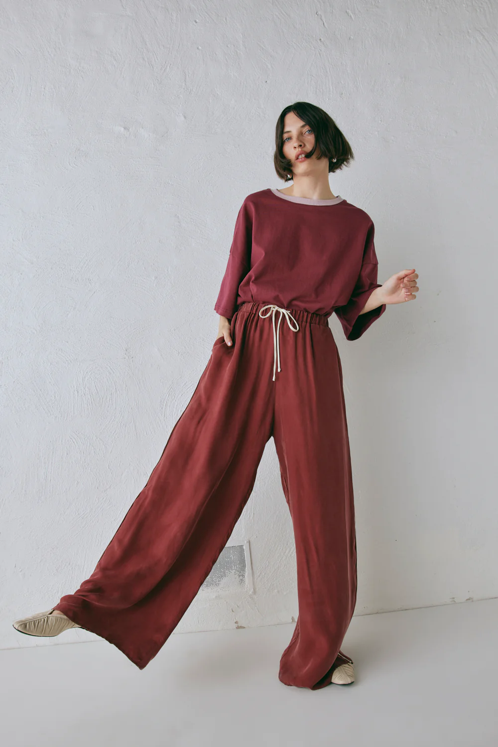 Moonscapes Pants Wine - Image 5