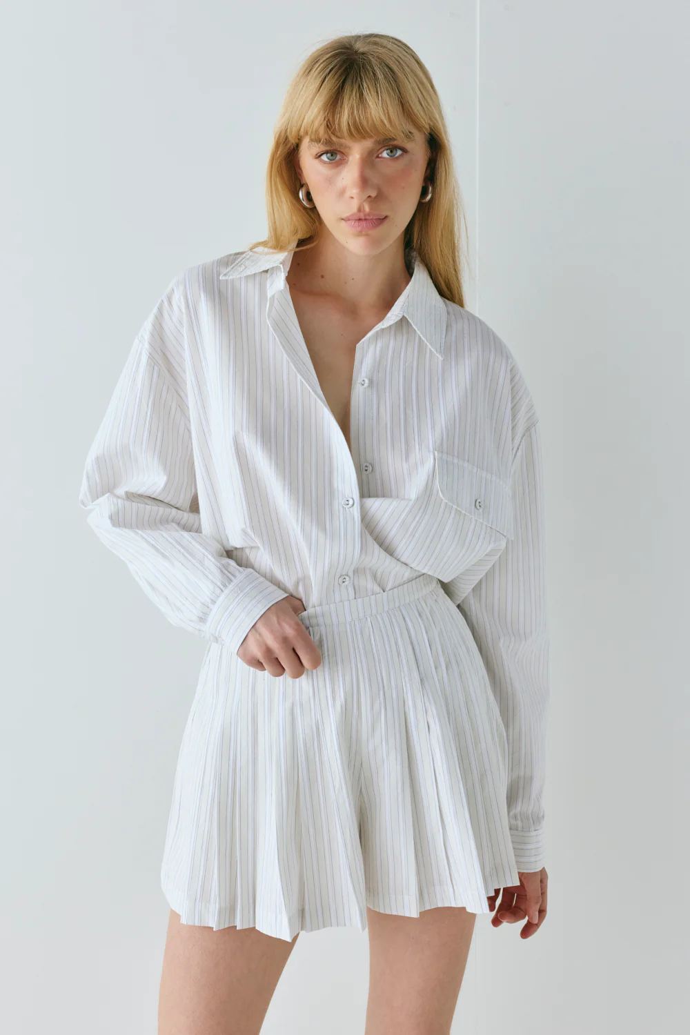 Nala Shorts Cream Stripe
