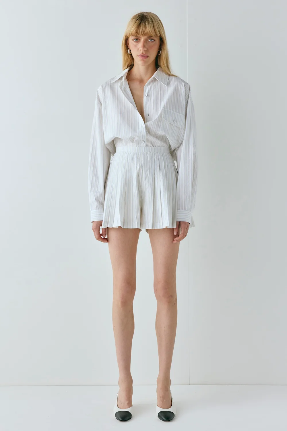 Nala Shorts Cream Stripe - Image 7