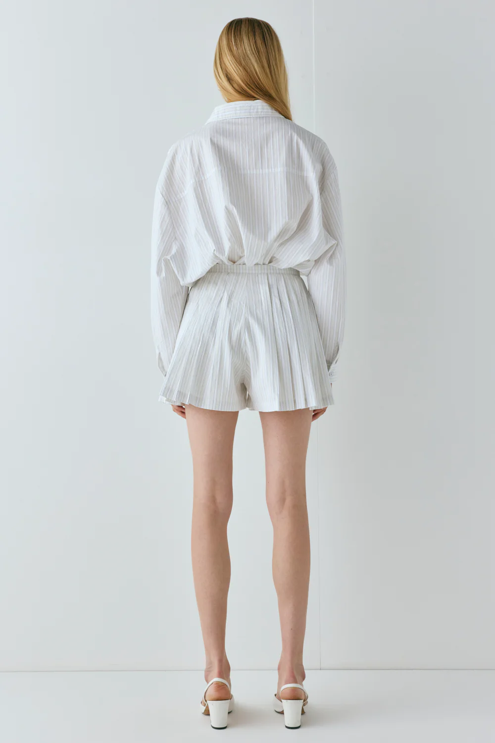 Nala Shorts Cream Stripe - Image 8
