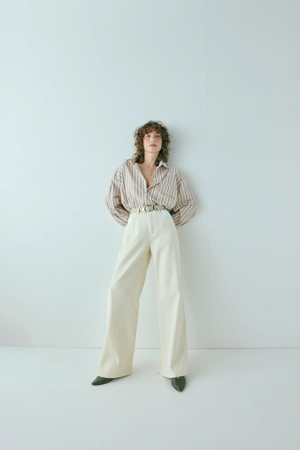 Pippa Denim Jeans Cream - Image 3