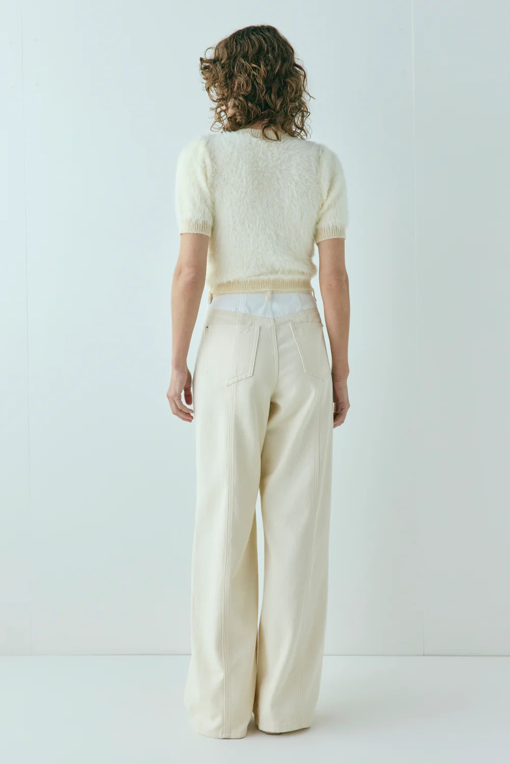 Pippa Denim Jeans Cream - Image 7