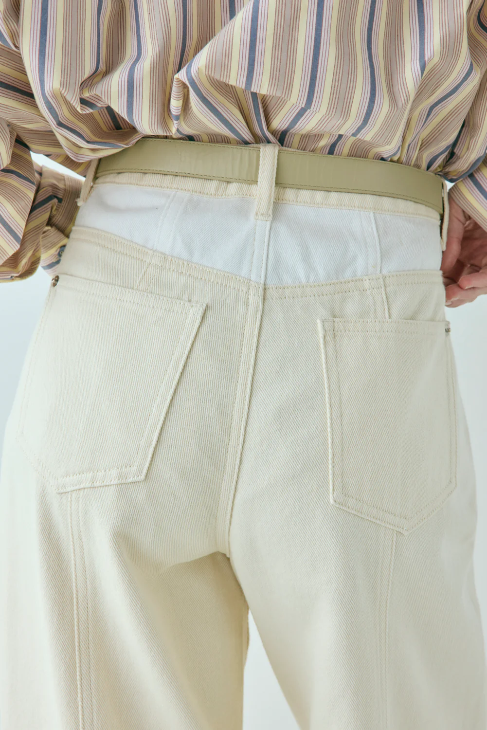 Pippa Denim Jeans Cream - Image 8