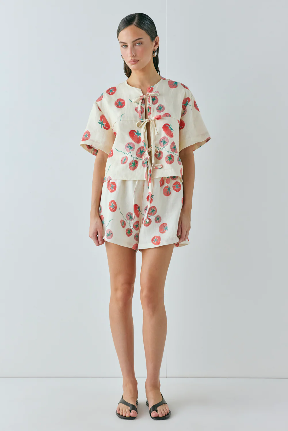 Portia Linen Smock Top Roma - Image 4