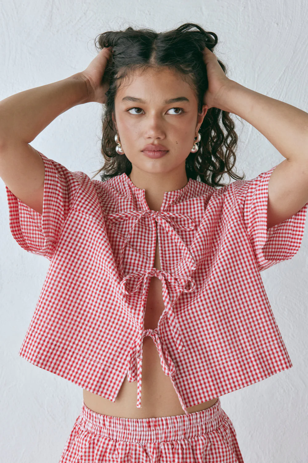 Portia Smock Top Red - Image 2