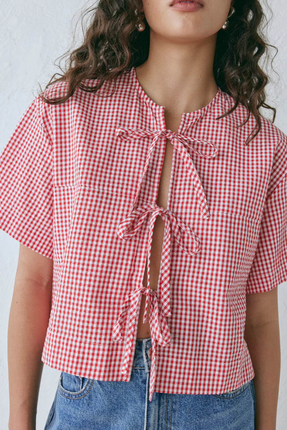 Portia Smock Top Red - Image 3