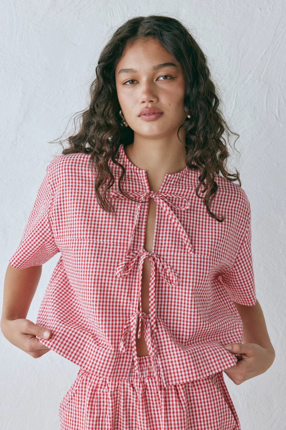Portia Smock Top Red - Image 5