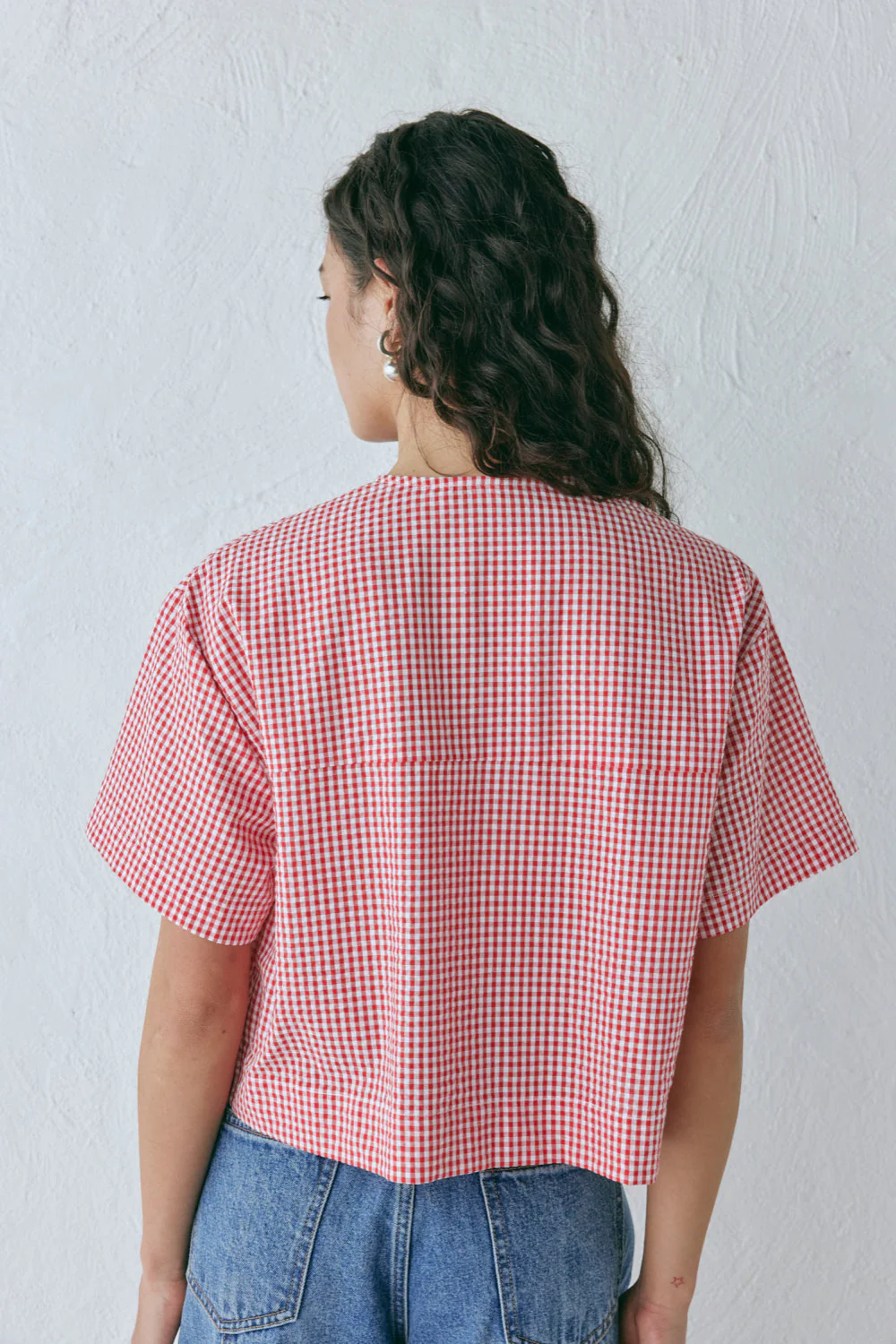 Portia Smock Top Red - Image 6