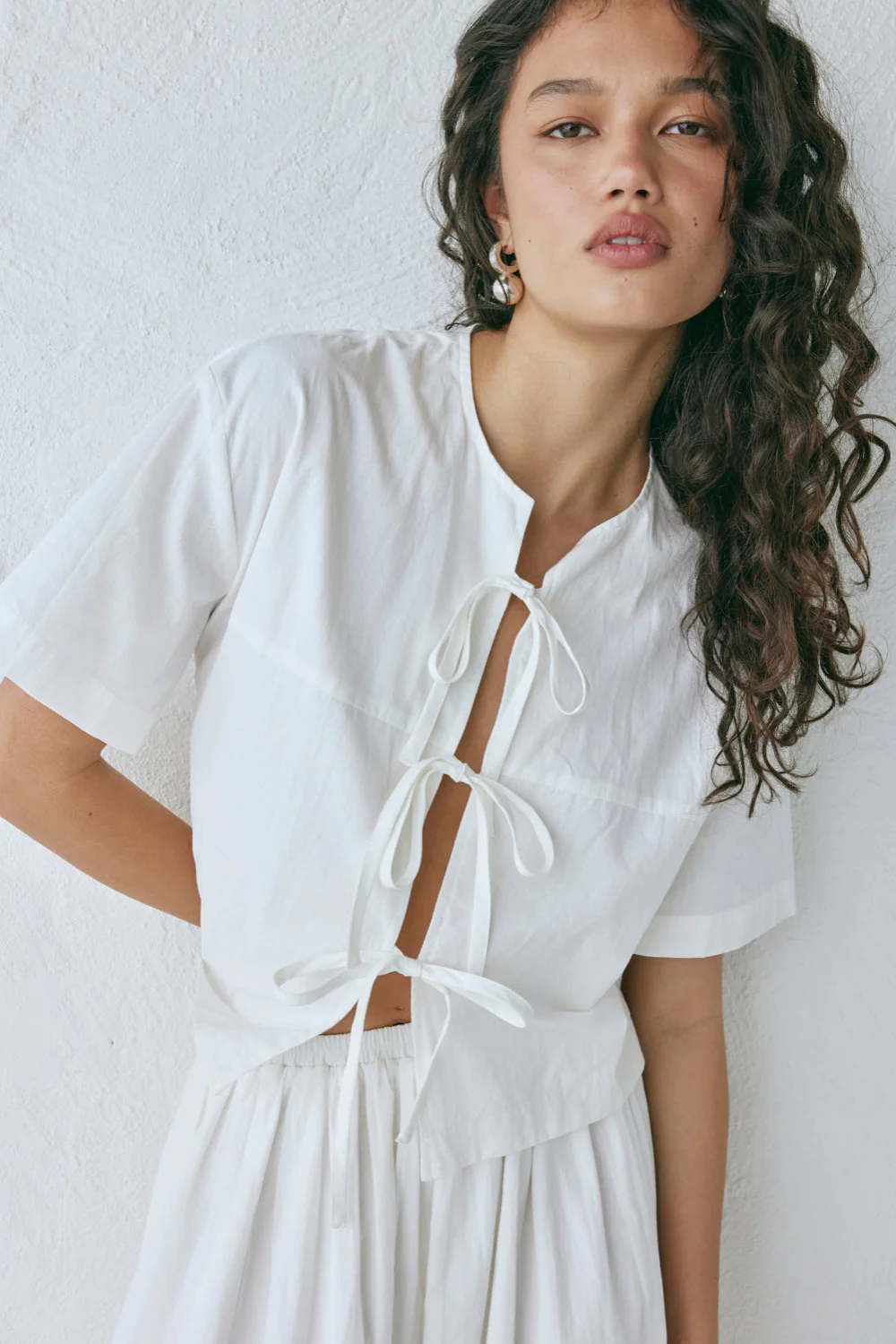 Portia Smock Top White - Image 6