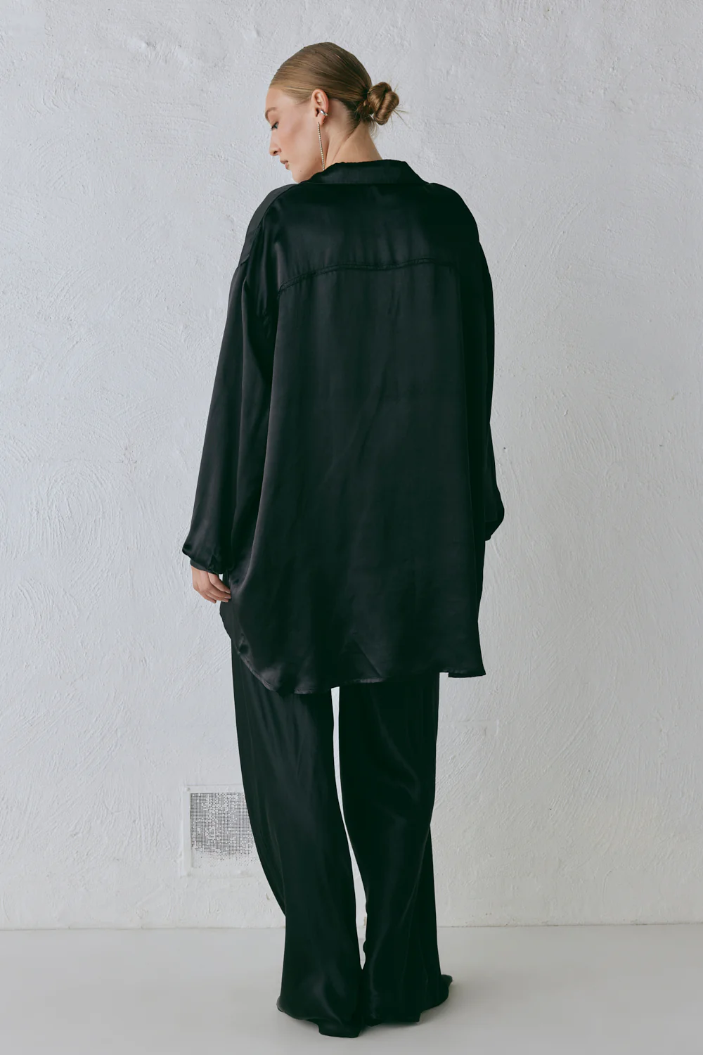 Rae Satin Top Black - Image 6