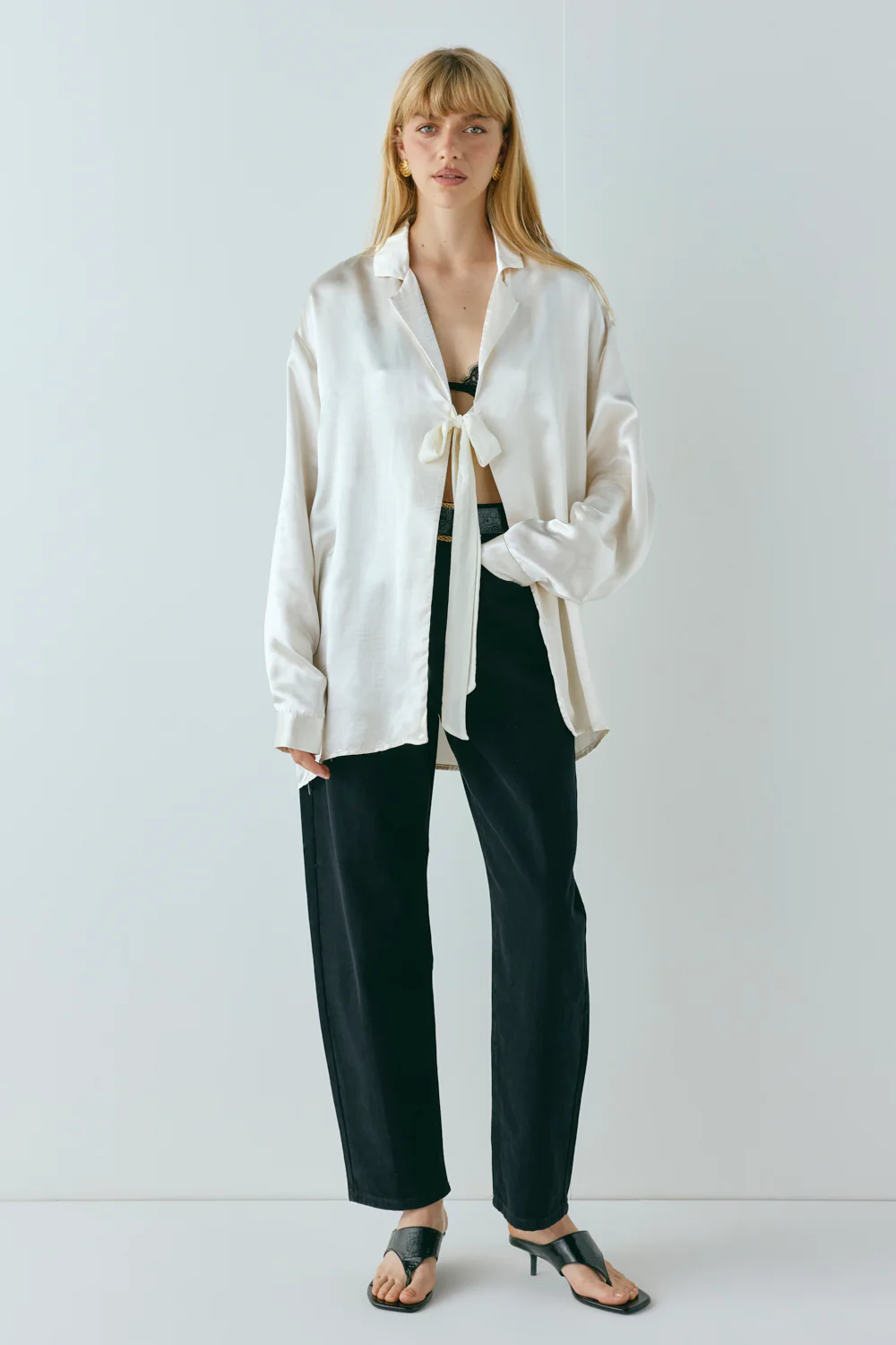 Rae Satin Top Cream - Image 7