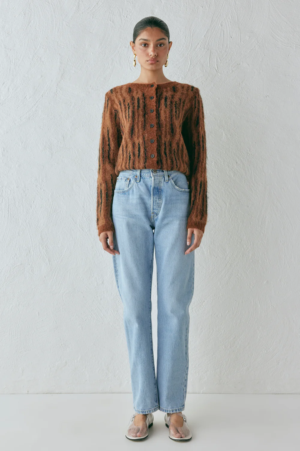 Ralph Knit Cardigan Brown - Image 8