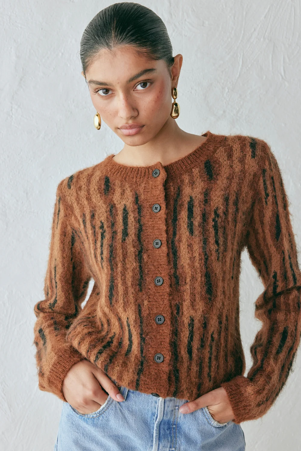 Ralph Knit Cardigan Brown - Image 9
