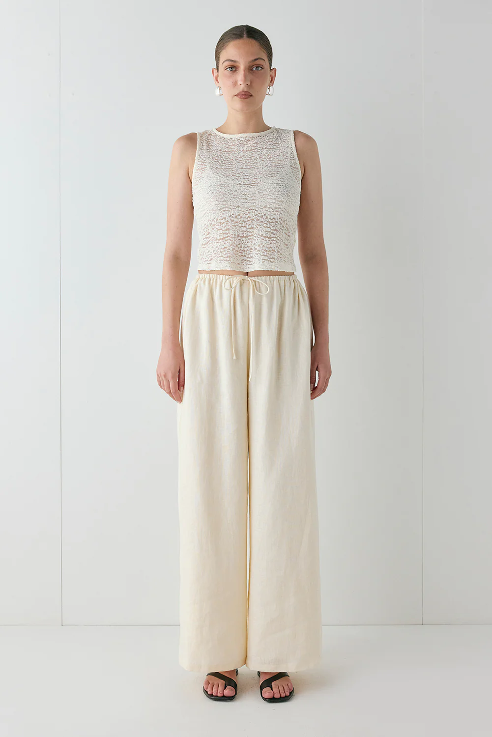 Raya Linen Pants Cream