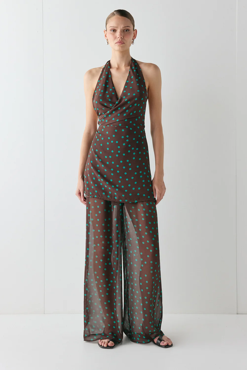 Raya Sheer Pants Polka Dot - Image 2