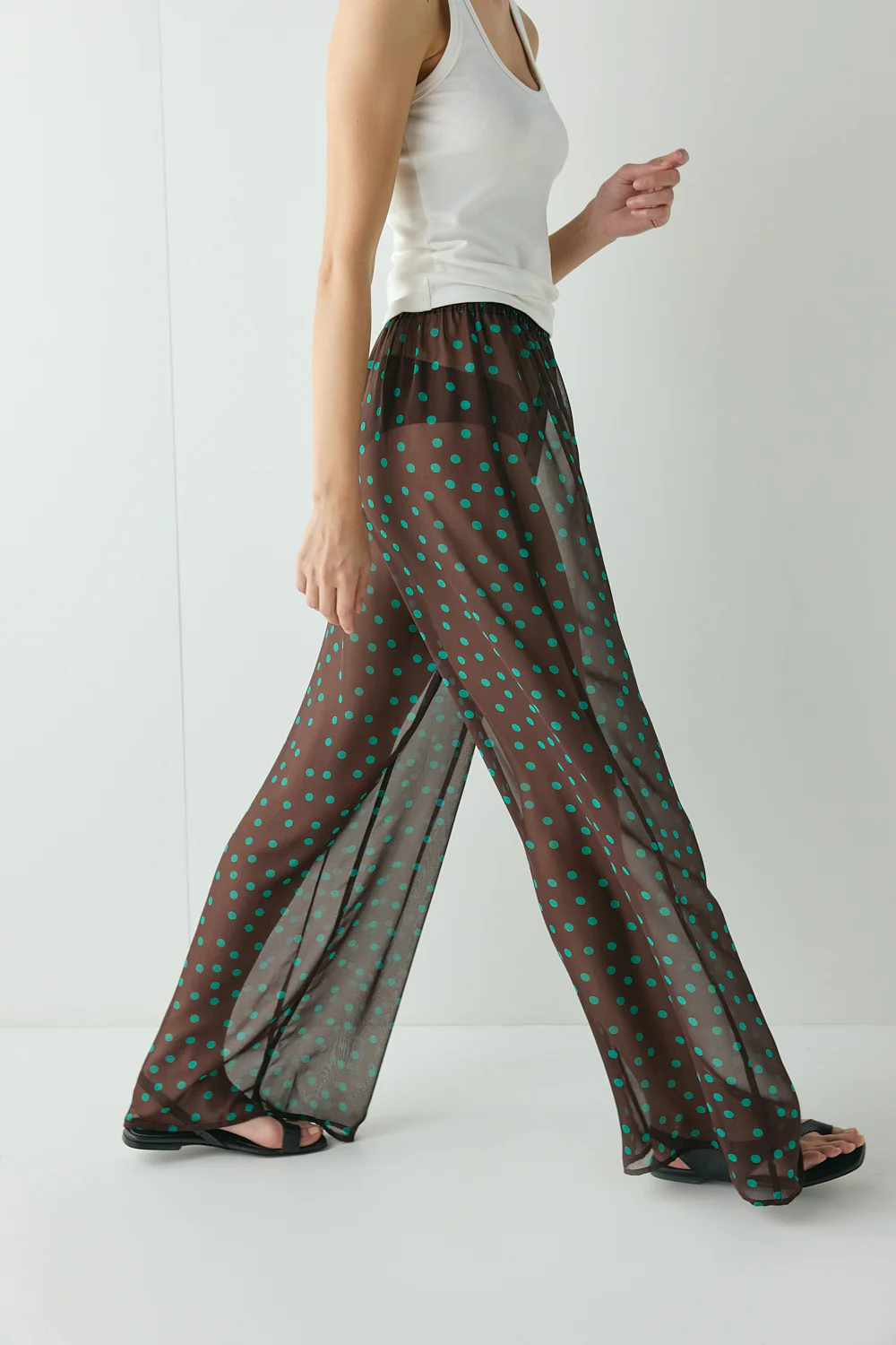 Raya Sheer Pants Polka Dot - Image 6