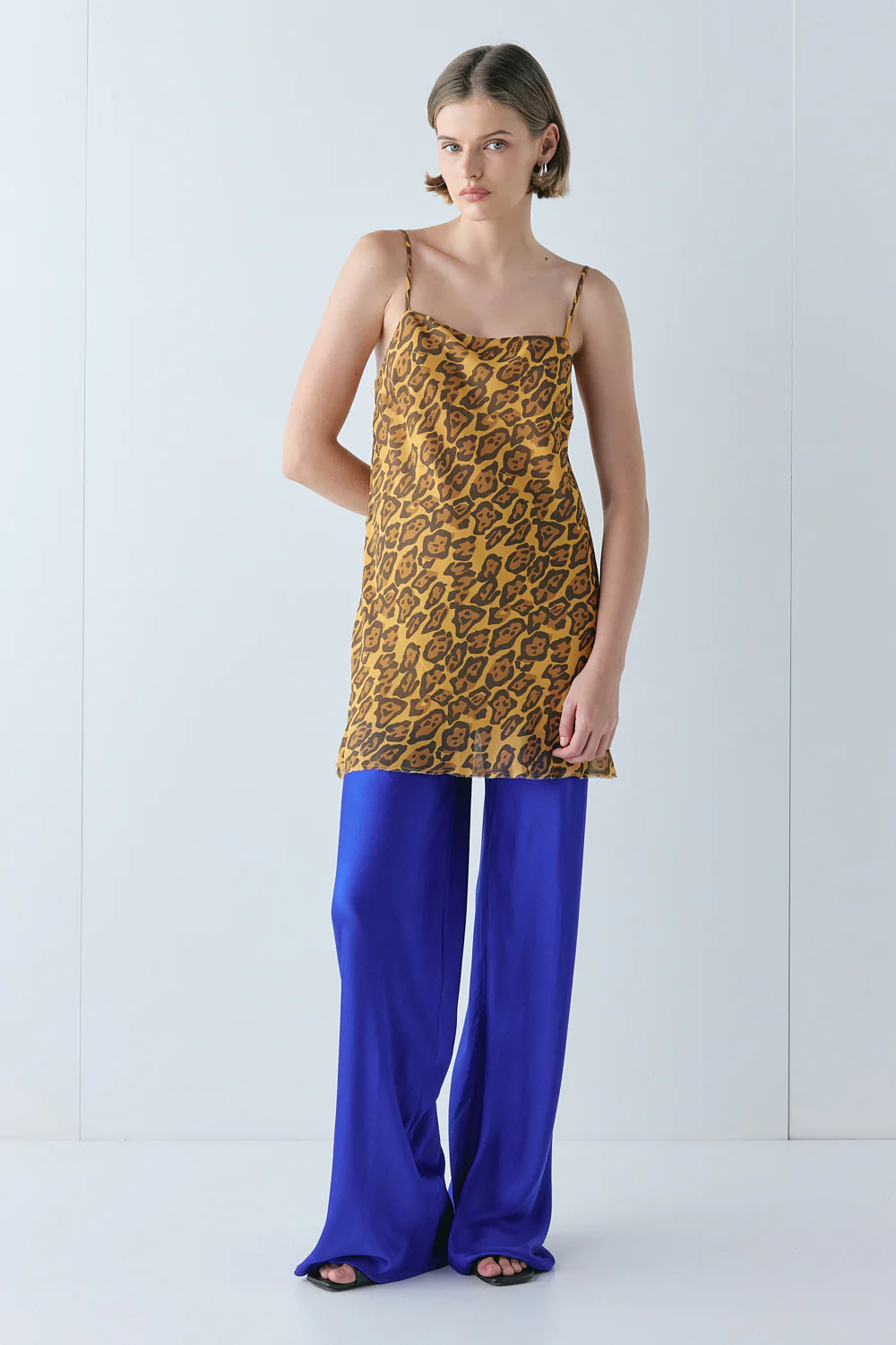 Remi Satin Pants Cobalt - Image 5