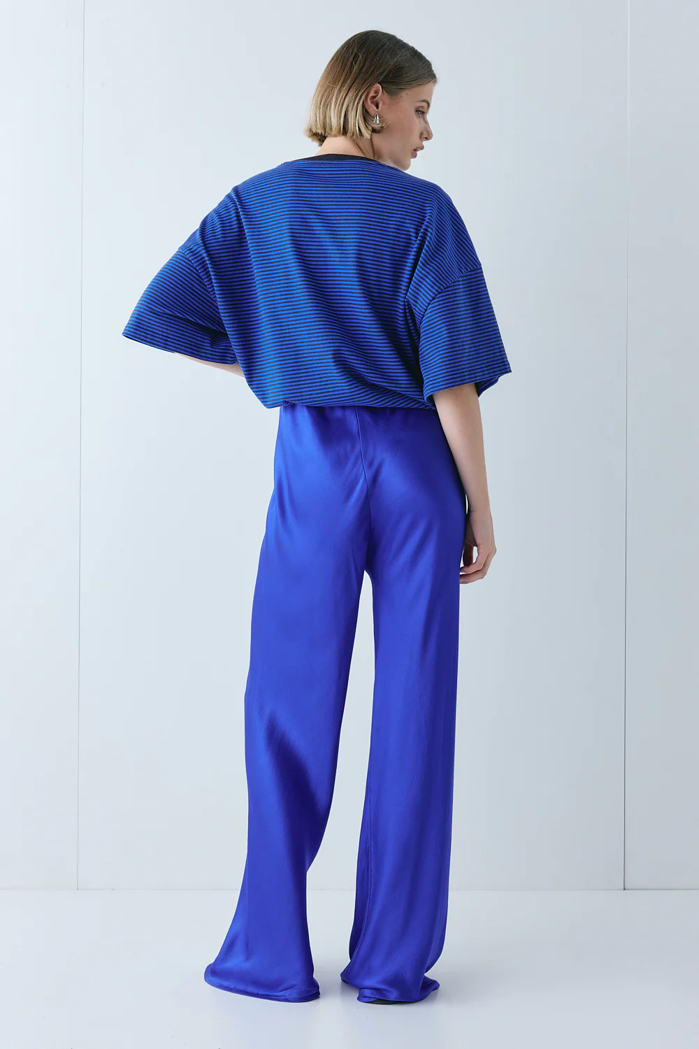 Remi Satin Pants Cobalt - Image 6